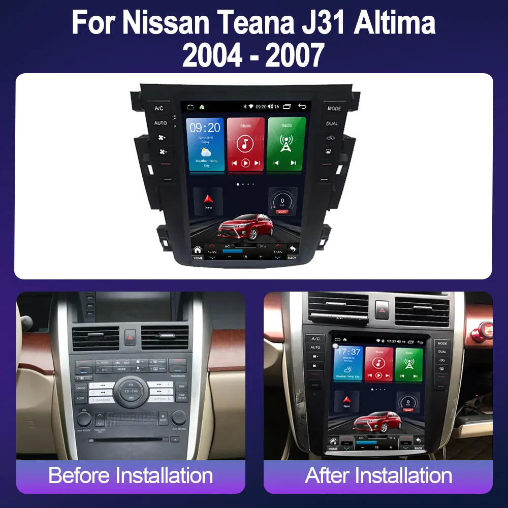 Android 14 For Nissan Teana J31 Altima 2004-2007 9.7