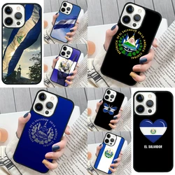 El Salvador Flag Phone Case Cover for iPhone 16 12 mini 11 13 14 15 Pro Max SE 2020 for Apple 7 8 Plus Coque