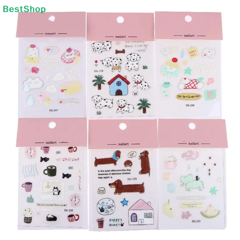 

〔R〕Cute 3D Jelly Cat Life Stickers, DIY Self-Adhesive Decals for Scrapbooking, Phone Case, iPad, Lapto