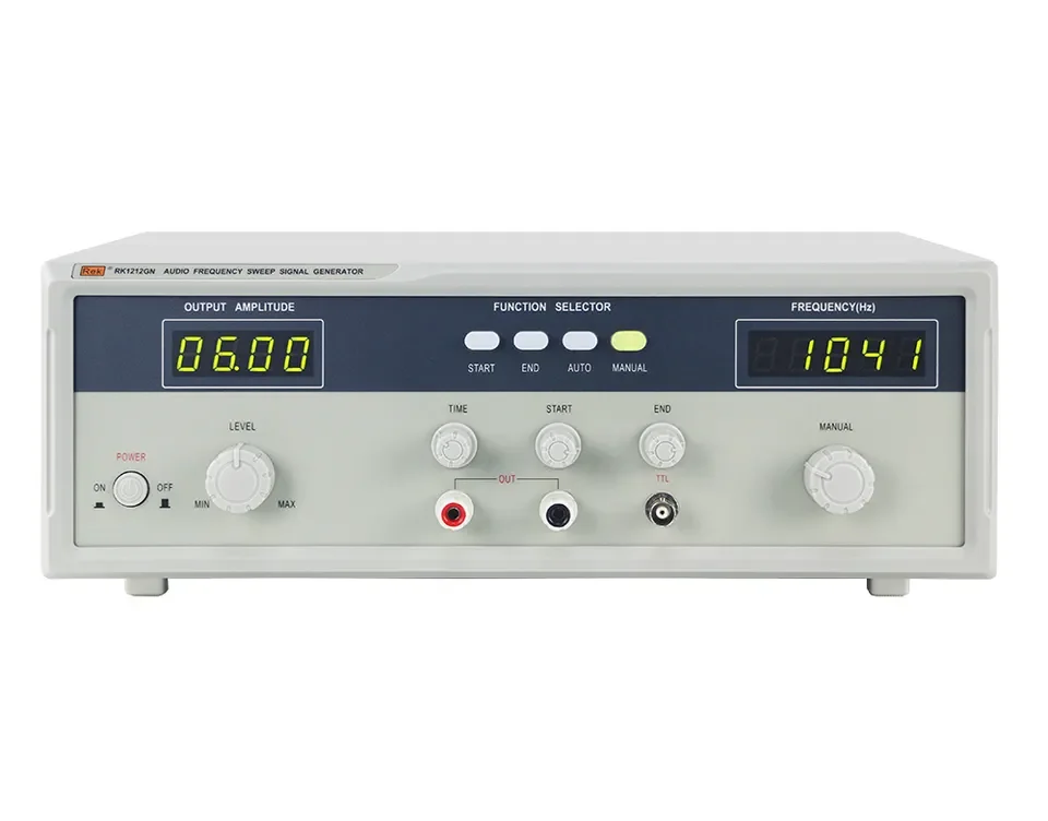 

Rek RK1212GN 20 Hz-20 kHz low-frequency high-quality audio signal generator 100W short-circuit protection signal generator