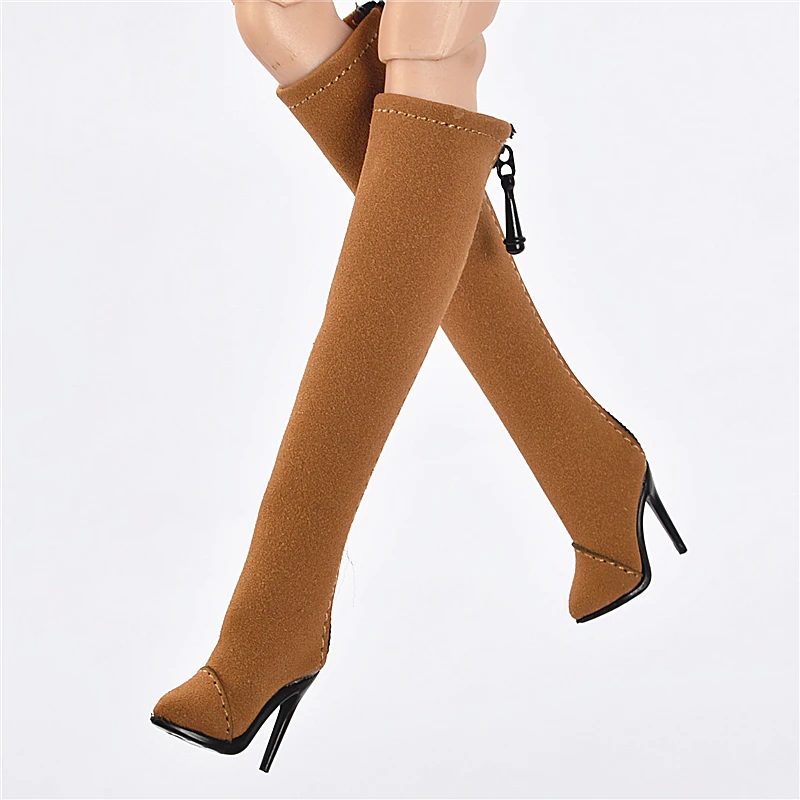 Doll toy Long shoes high quality fit for your FR2 FR6.0 Nuface boots Mirror matte true zipper F6