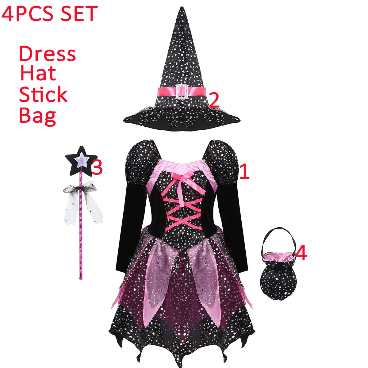 Schattige kinderen jaren '60 meisjes jongens vintage vampier jurk Halloween schurk kostuum spelen tovenaar kleding kind alle Saint's Day pompoen outfit