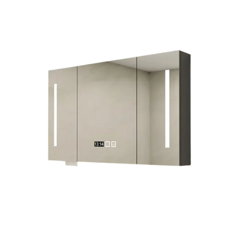 Shower Locker Bathroom Cabinets Simple Luxury Home Furniture Wall Defogging Bathroom Cabinets Extraction Hole Miroir De Salle