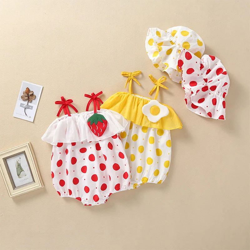 

Baby Onesie With Bow, Sling Print Toddler Bag, Baby Onesie, Thin Section Cute Princess Rompers Clothes And Hats