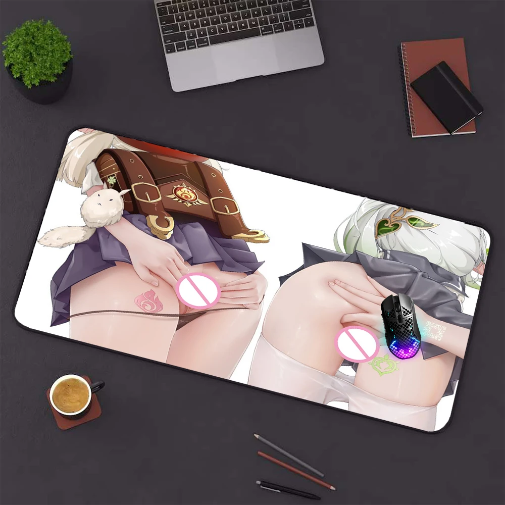 Uncensored Hentai Nude Hip Mouse Pad Hentai Adult Womanizer Anime Butt Mousepad 1200x600 Mat with Butt Desk Mat Customizable