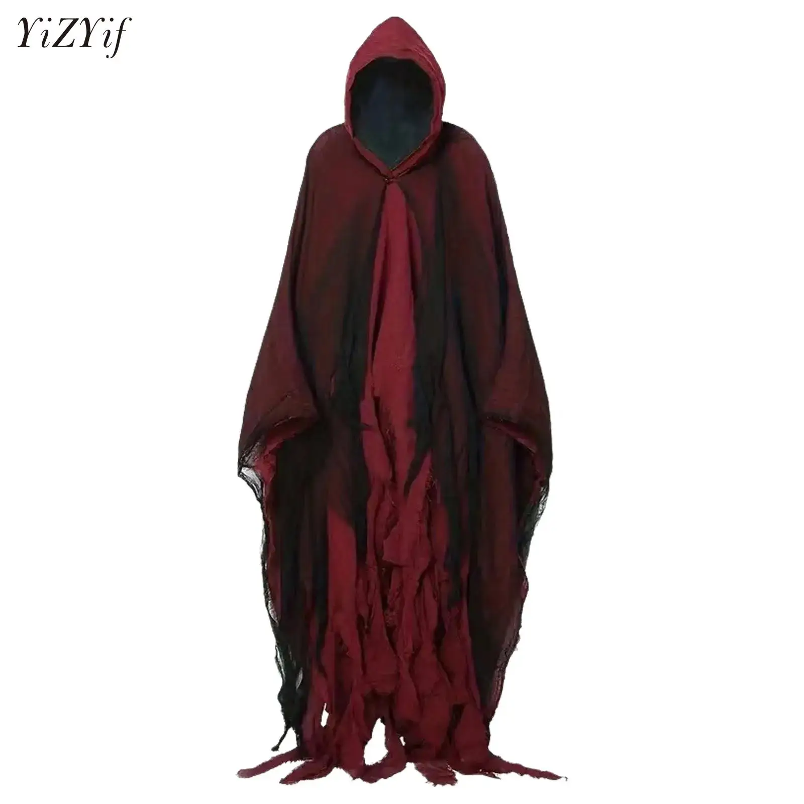 

Vampire Hooded Cloak for women men Halloween Cosplay Costume Witch Costumes Prank Horror Props Scary Grim Reaper Dress Up
