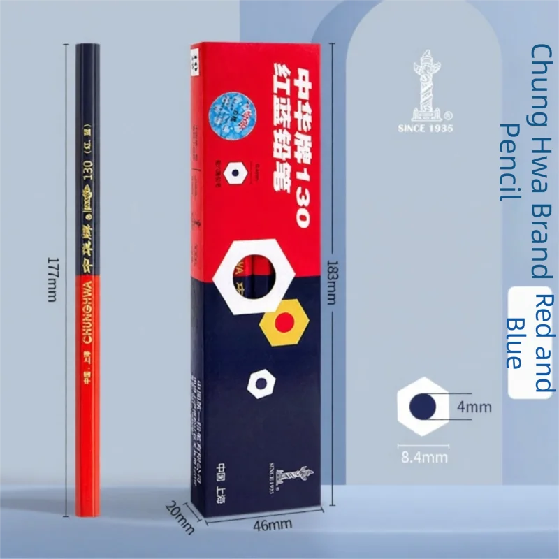 ZEEGO | Medical and Engineering Construction Red and Blue Dual-Head Pencil