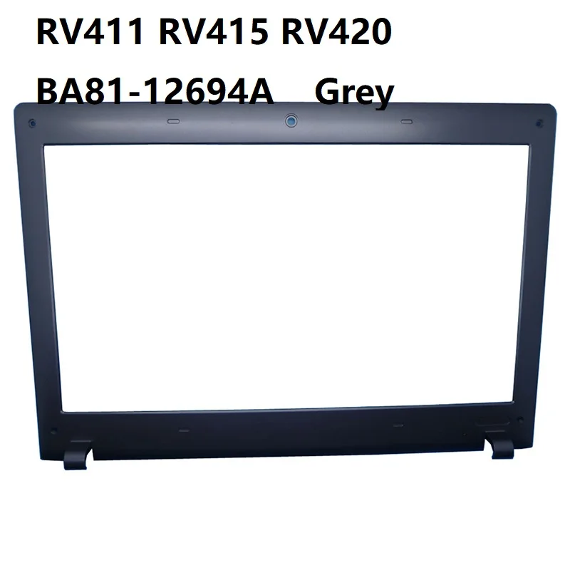 Moldura frontal LCD para laptop prata/cinza/dourada para Samsung RV411 RV415 RV420 nova