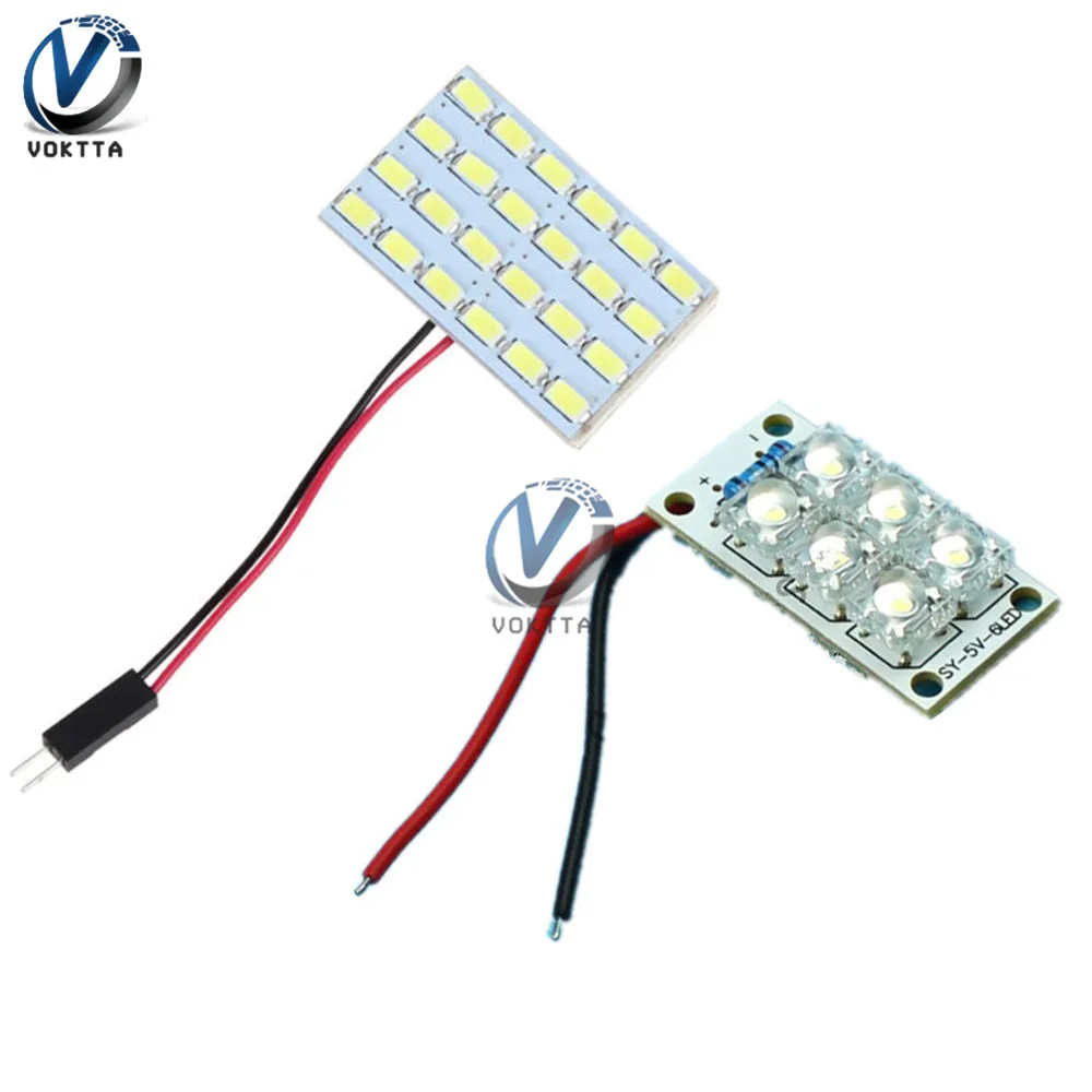 DC 12V Cold White SMD LED Panel Board Light 6/24 Chips Panel Board 5730 Light Panel Board for Automotive Interior Bulbs