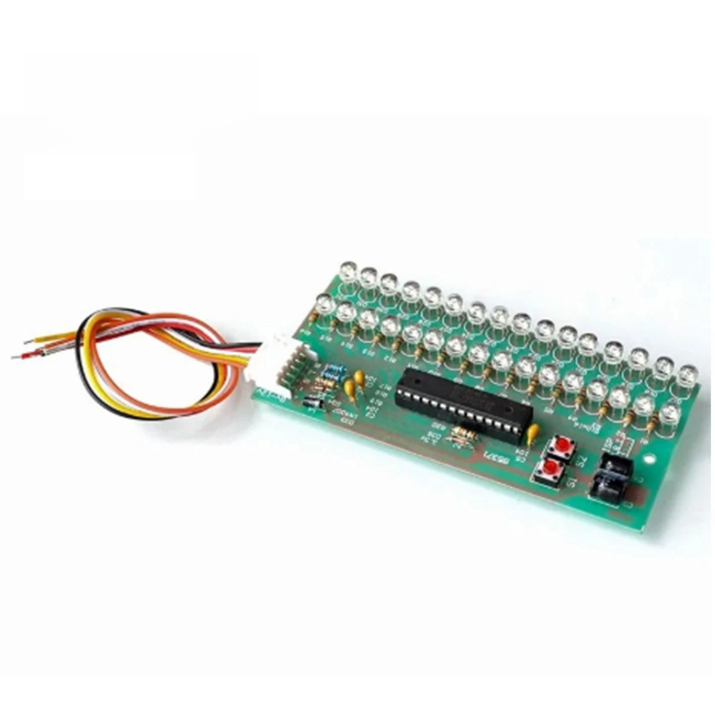 

Blue LED Music Audio Spectrum Display VU Meter Level Indicator Light Dual Channel 16 Lamp for Car Home Stereo