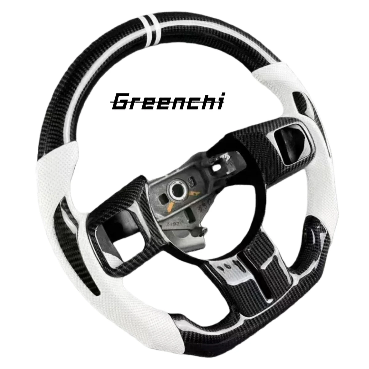 Carbon Fiber Sport Steering Wheel for Jeep Wrangler JL (2018-2024), Flat Bottom
