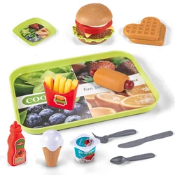 Hamburger French Fries Kitchen Meal Pretend Toys Play Set Food Toy