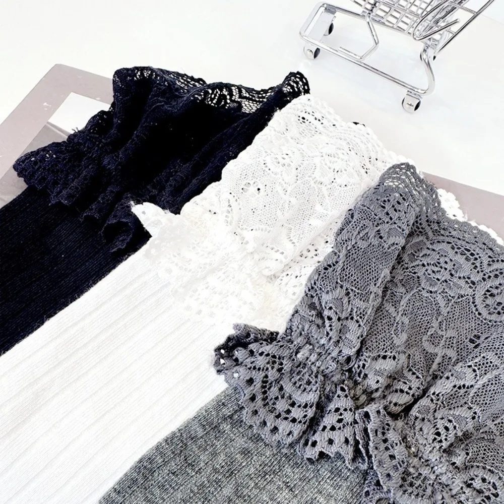 

Fashion Cotton Over Knee Stockings Lolita Japanese Style Long Tube Socks Solid Color Ultra-Thin JK Calf Socks Women