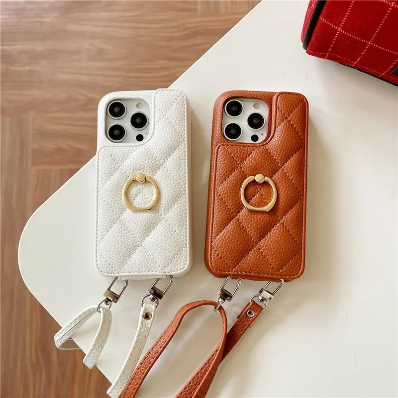 Etui na telefon ze skórzanym portfelem Crossbody na IPhone 13 12 Mini 15 14 11 Pro Max XS XR 8 7 Plus pokrowiec odporny na wstrząsy