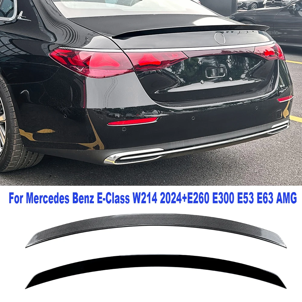 

Tail Wing Rear Trunk Spoiler Wing Roof Spoiler Wings Auto Accessories For Mercedes Benz E-Class W214 2024+E260 E300 E53 E63 AMG