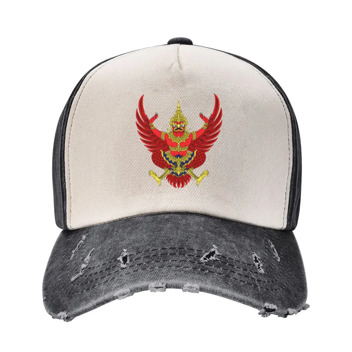 

Emblem of Thailand Thai National Symbol  Garuda Baseball Cap Funny hats Military Tactical Cap Visor Boy Women's