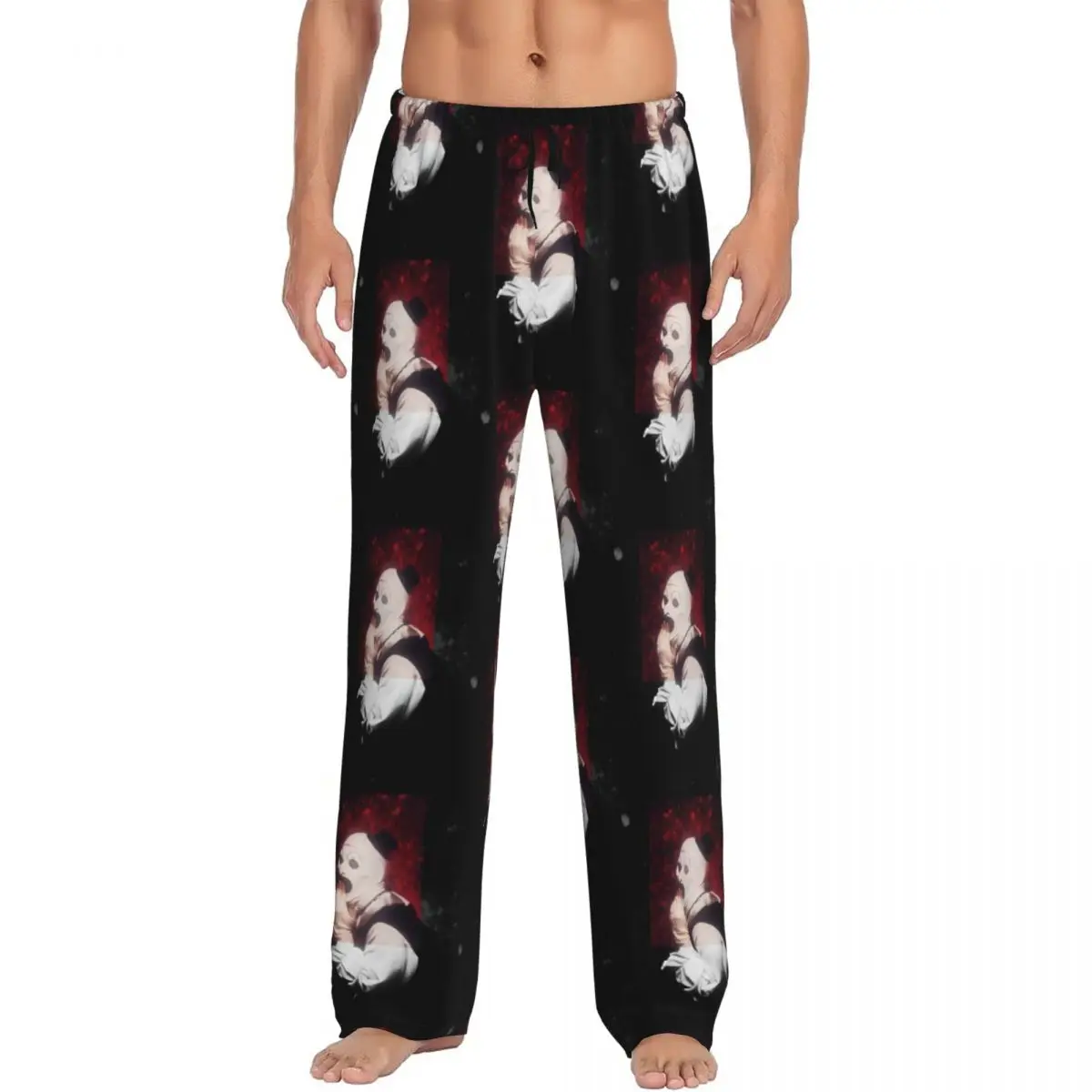 

Custom Print Men T-Terrifiers Horror Movie Pajama Pants Sleepwear Sleep Lounge Bottoms with Pockets