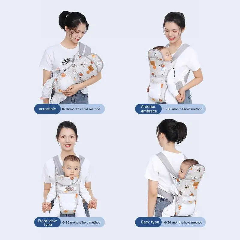 Portable Baby Carrier Bag Ergonomic Backpack Newborn To Toddler Front and Back Holder Kangaroo Wrap Sling Baby Accessories