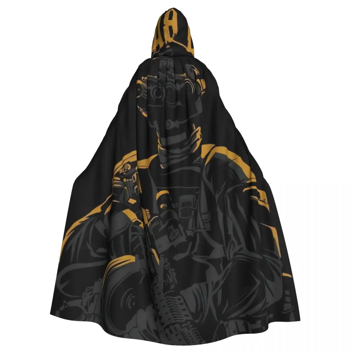 Kunst Kapuze Umhang Halloween Party Cosplay Frau Männer Erwachsene lange Hexerei Robe Kapuze