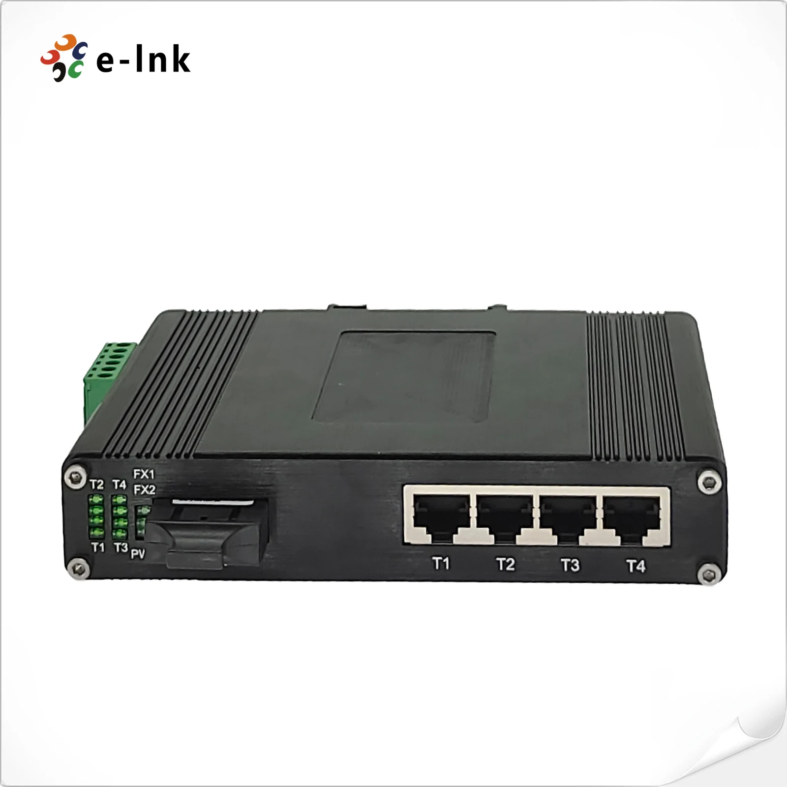 Industrial 4-Port 10/100Base-TX + 1-Port 100BASE-FX Ethernet Switch