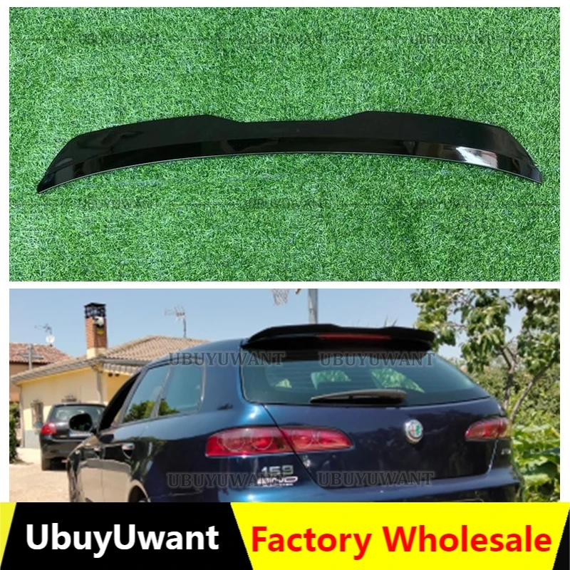 Mini Spoiler For Alfa Romeo 159 Sportwagon 2005-2011 Glossy Black Universal Spoiler REAR ROOF WING For Alfa Romeo Accessories