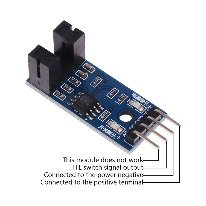 1PCS Photoelectric Beam Speed Sensor Module 3.3V-5V Slot-Type Optocoupler Tacho-Generator Counter For Arduino/51/AVR/PIC Diy Kit