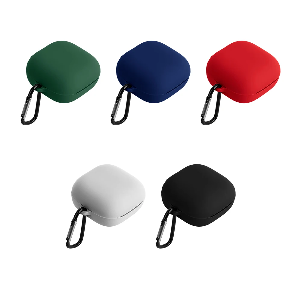 Funda de silicona para QCY T13ANC, cubierta suave para QCY T13, funda protectora para auriculares QCY T13X, funda con gancho a prueba de polvo