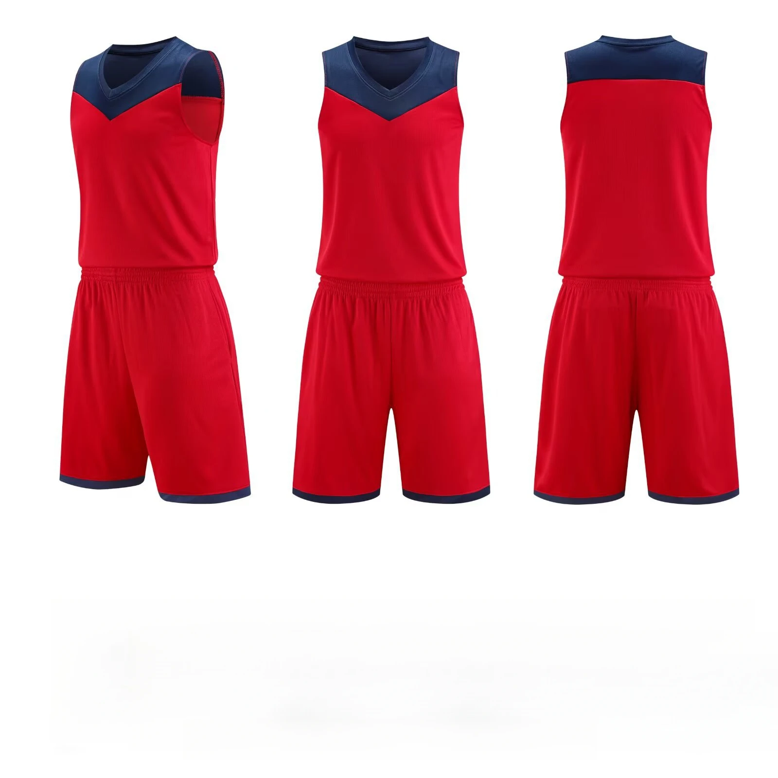 Men's Team Set Custom Logo Pattern Sports Comfortable Breathable Sweat Absorbing Vest Jersey Boys' Set Top And Shorts Print