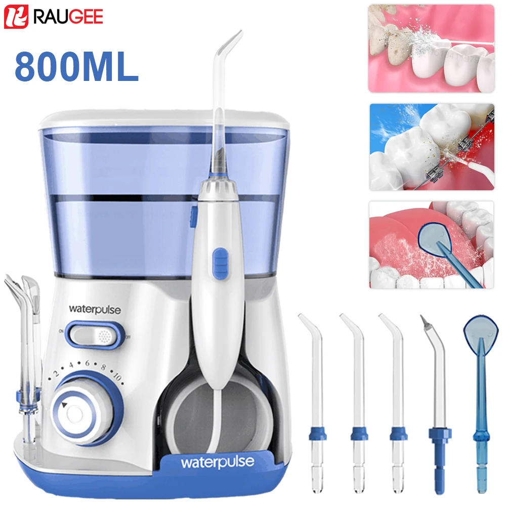 Dental Oral Irrigator Water Flosser for Teeth 800ML High Pressure Electric Water Flosser Dental Irrigator Mouth Washing Machine