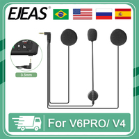 EJEAS V6 Pro 3.5mm Microphone Speaker Headset for Vnetphone V4 V6 Motorcycle Helmet Intercom Accessories