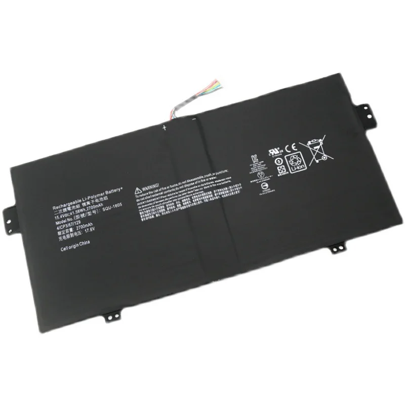 

15.4V 41.58Wh/2700mAh SQU-1605 Laptop Battery for Acer Swift S7-371 SF713-51 for Acer Spin 7 SP714-51 41CP3/67/129 4 Cells