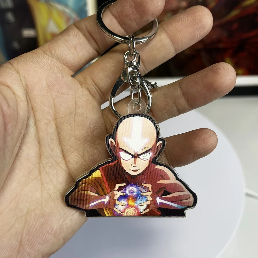 3D Anime Keychain Aang ATLA Key ring Decoration Pendants for Cars,Bags,Etc.(Pls Contact us for Full Catalogs)