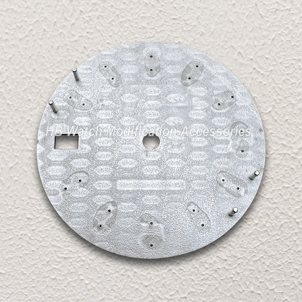 Mostrador de mergulho com logotipo s, 28.5mm, adequado para nh35/nh36/4r/7s, movimento japonês, azul gelo, luminoso, acessórios de modificação de relógio de alta qualidade