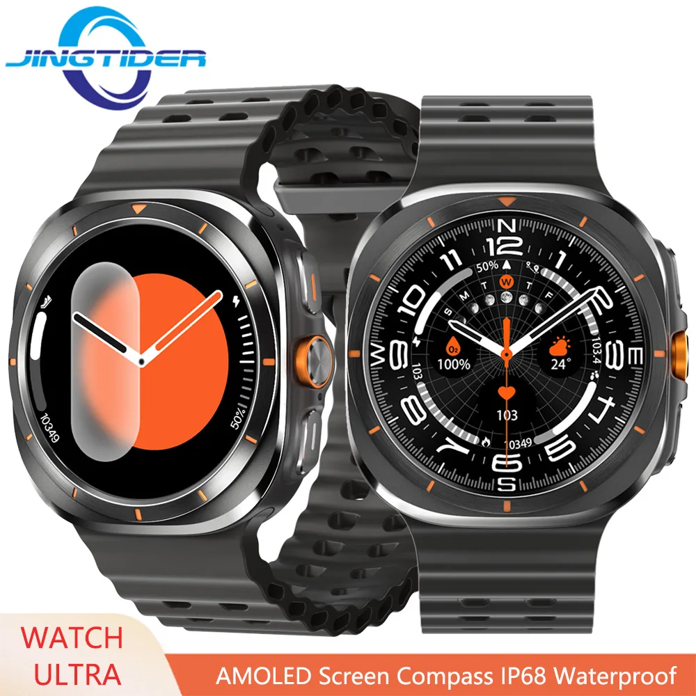 

JingTider Watch 7 Ultra Smart Watch IP68 Waterproof Bluetooth Call Compass Smartwatch for Men Women 1.43" AMOLED Screen SpO2