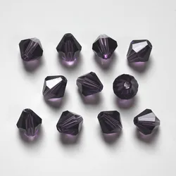 StreBelle 100pcs Austrian AAA Crystal Bicone Beads 10mm Facet Glass Spacer Bead for Jewelry Making Diy Accessories Wholesale