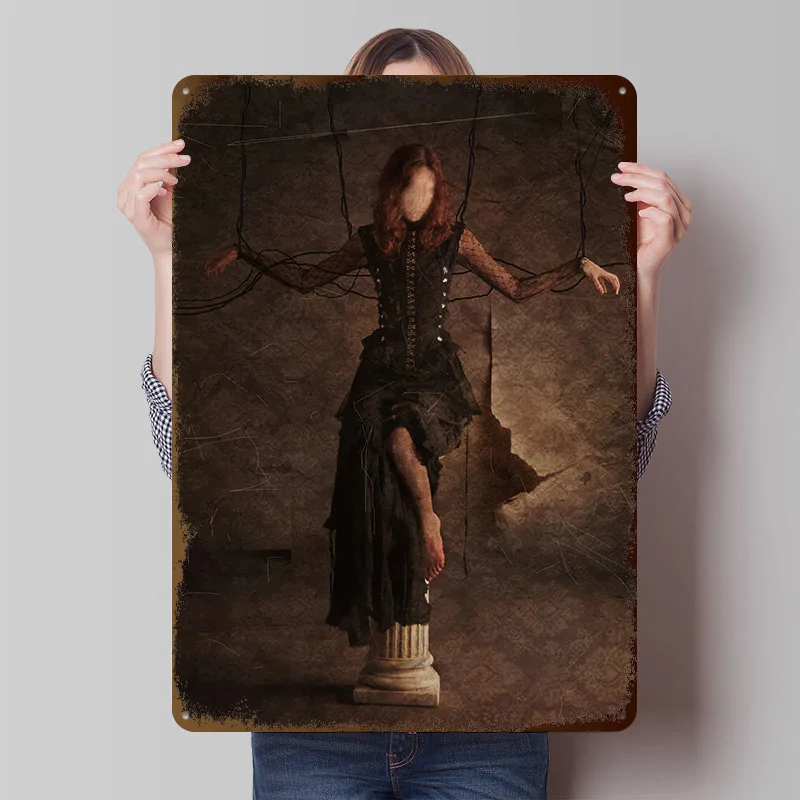 Bridled Metallposter, individuelle Wandkunst, Retro-Vintage-Blechschilder für luxuriöse Dekoration, Gaming-Heimdekor-Accessoires, Haus- und Raumdekoration