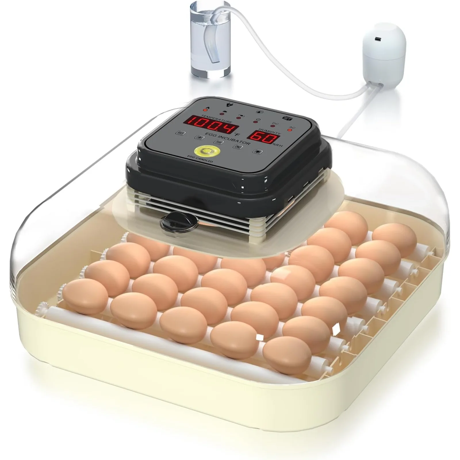 

US Incubators for Hatching Eggs, Eggs Incubator with Automatic Egg Turning and Humidity Control, Incubator with Egg Candler for