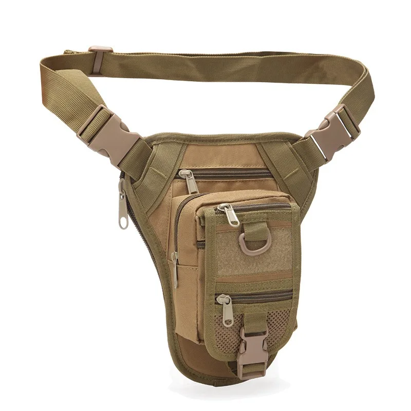 Outdoor Sports Waist Bag for Men and Women, Military Tactical Thigh Bag, Waterproof Mountaineering and Cycling Utility Bag