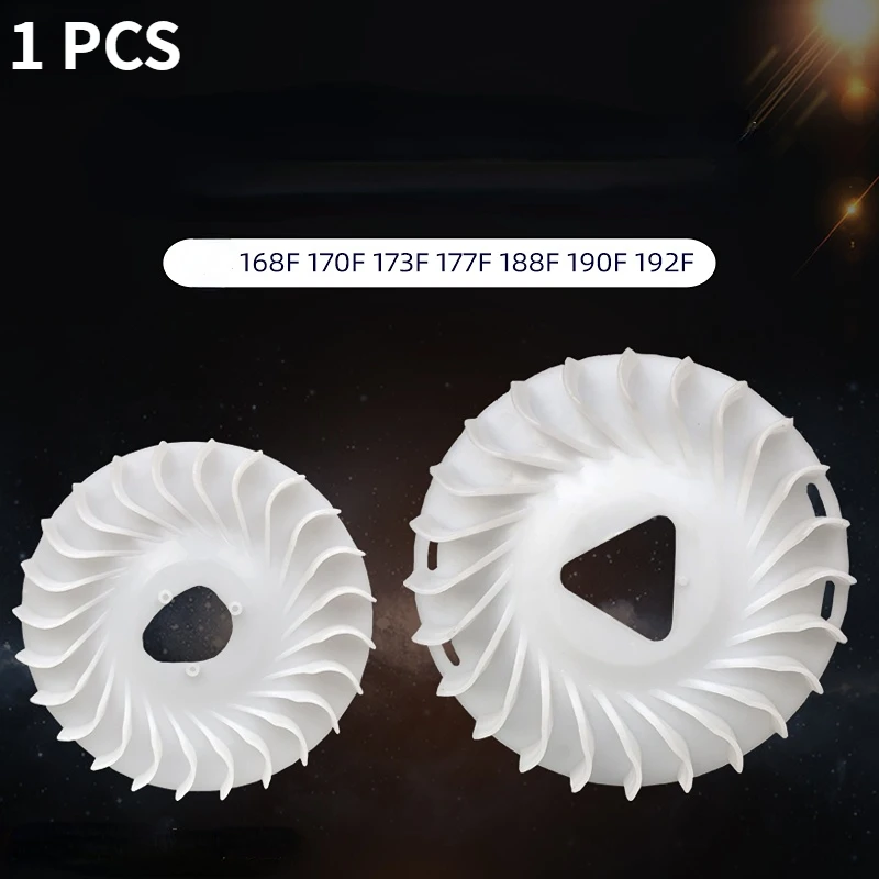Plastic flywheel cooling fan petrol generator cooling blade 168 f170f177f188f190 GX160/390 for petrol engine flywheel parts