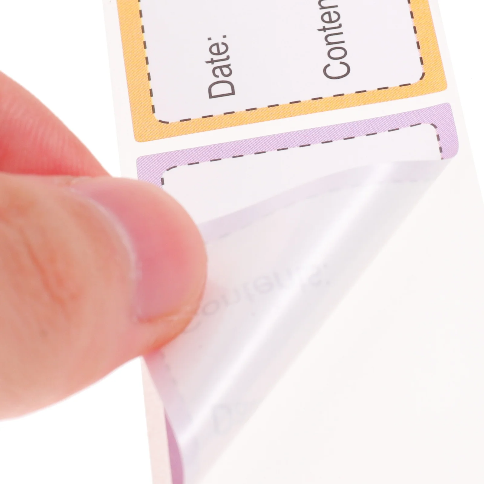 

5pcs 5 Rolls Blank Date Labels Tag Stickers Portable Food Label Notepad Bottle Stickers For Kitchen Office Multi-Function