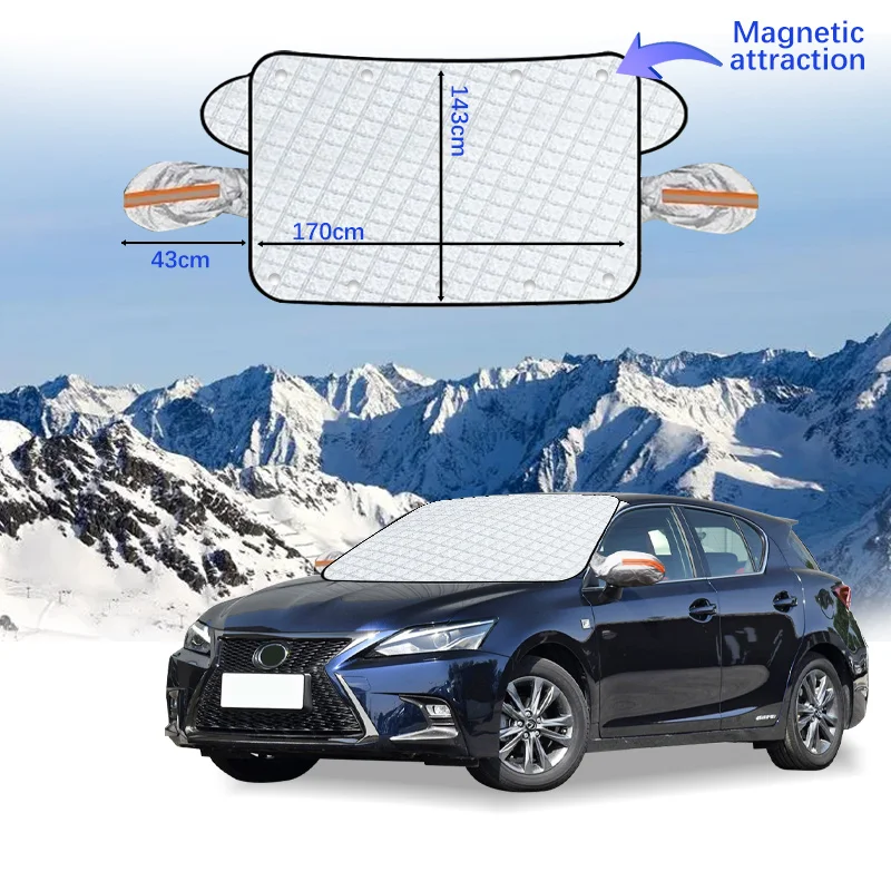 

Чехол на лобовое стекло автомобиля, магнитный зимний чехол на лобовое стекло, защита от снега, защита от мороза, автомобильный чехол на лобовое стекло для LEXUS CT