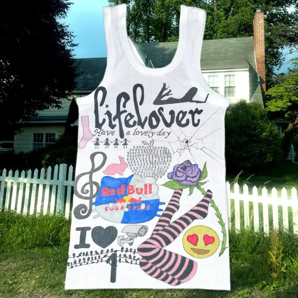 Punk donna estetica lettera stampa Grunge Goth canotta Top Y2k vestiti Vintage corsetto serbatoi Top Camis Emo ragazze Crop Top Kpop