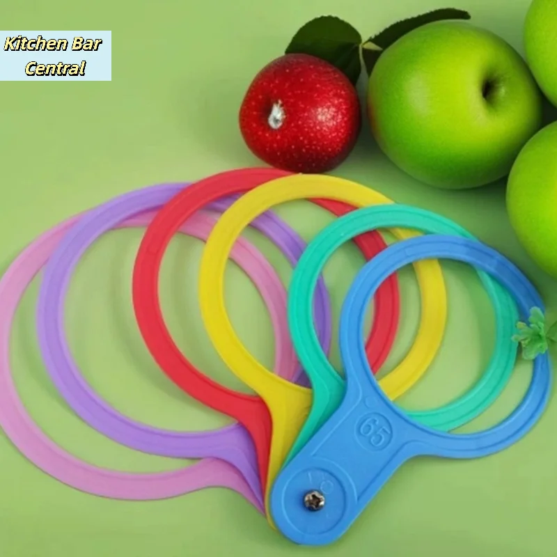 【13Pcs 30-120mm Plastic Fruit Measuring Lap Diameter Gauges Measuring Circle Ruler Citrus Size Measurement Grading Tool】