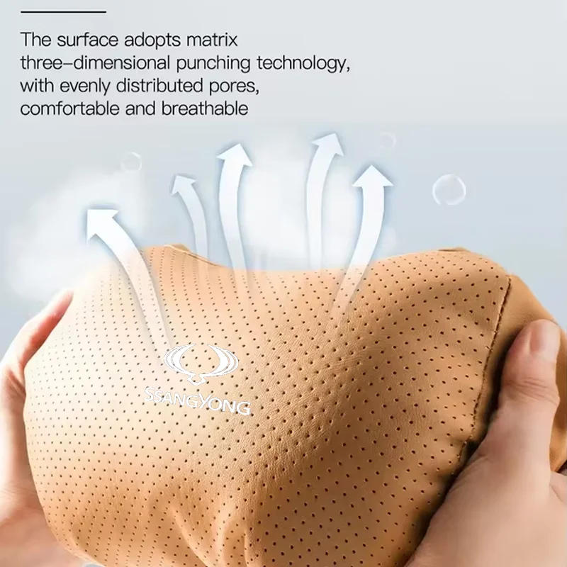 Car Seat Headrest Travel Rest 3D Neck Pillow Protect Comfortable For SsangYong Korando Family Korando C Musso Sports G4 Rexton view 4