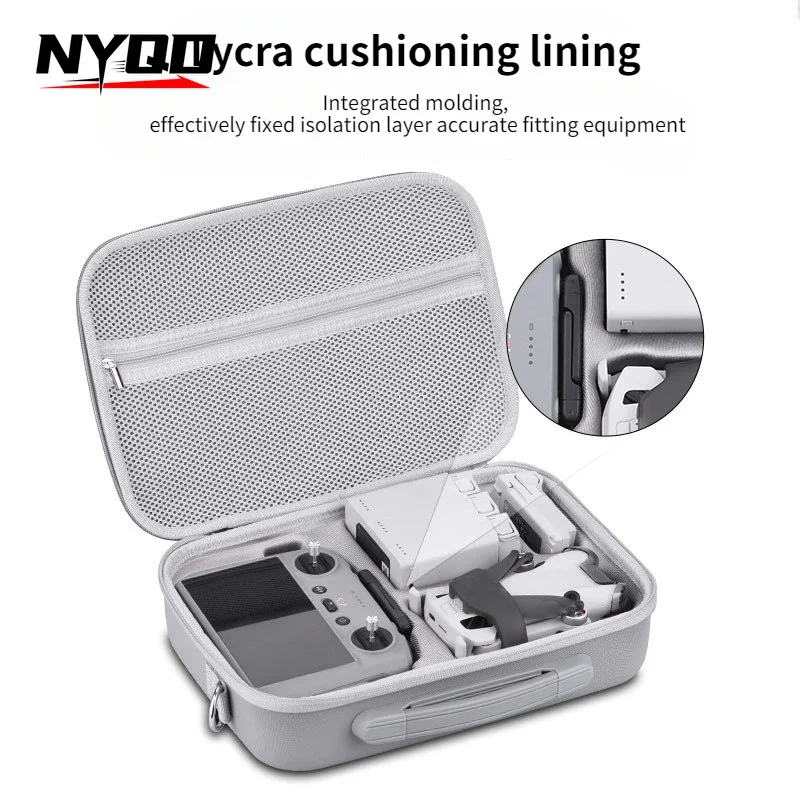 Portable Drones Handbag for DJI MINI 4 PRO Shoulder Crossbody Bag Controler Accessories Hardshell Carrying Storage Box