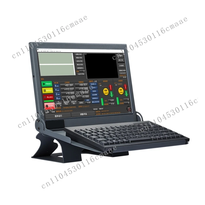 14 Inch Touch Screen Industrial Control Computer With RS232 Serial Port Preloaded Mach3 Software for Universal CNC Router Use