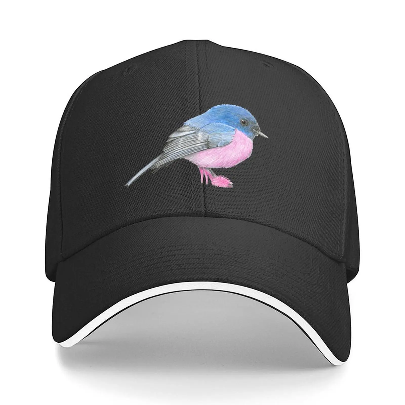 

Pink Robin in Marabou Slippers Baseball Cap Wild Ball Hat tactical cap Thermal Visor Golf Hat Man For Women 2025 Men's