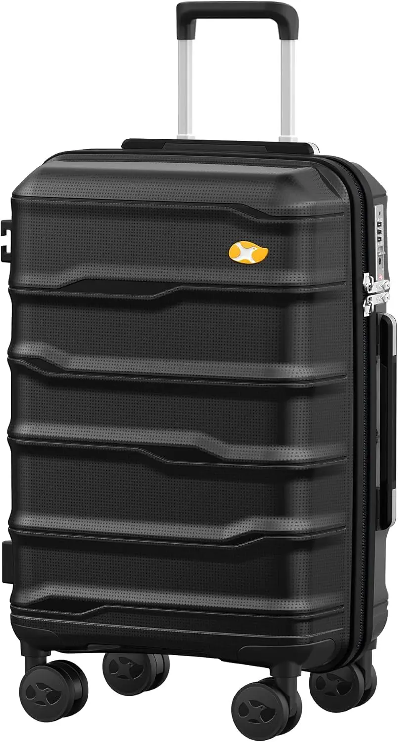 Airline Aprovado Hard Shell Mala com Rodas Spinner, Carry On Bagagem, Bagagem Leve PC com Tsa Lock, 22X14X9