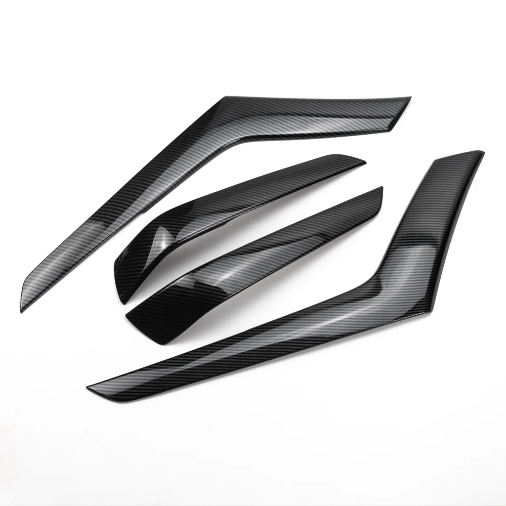 4pcs Inner Door Line Decorative Handle Trim Cover ABS Carbon Fiber Color For Mazda BT-50 BT50 2010-2015 2016 2017 2018 2019 2020