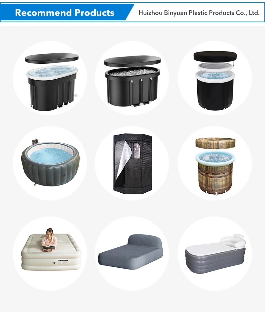 STLF حمام سباحة قابل للنفخ حوض استحمام ساخن معدات سبا مع جهاز تحكم عن بعد أنابيب كبيرة قابلة للنفخ للبالغين والأطفال حمام عائلي #6